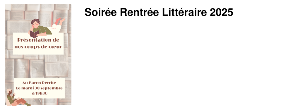 Soir�e Rentr�e Litt�raire 2025